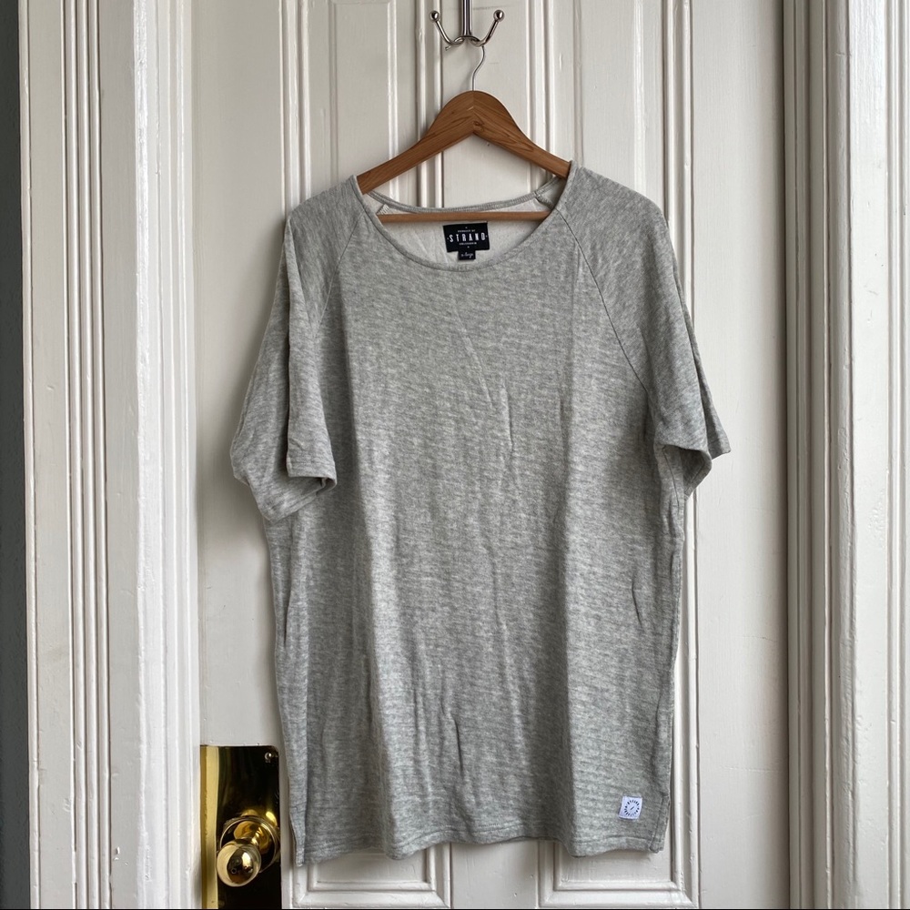 STRAND Grey Crew Neck Short Sleeve T Shirt